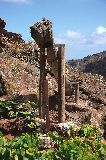 Lagar en Afur, Anaga.