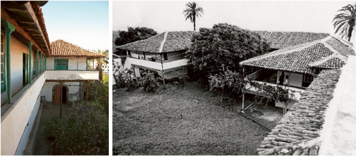 Izquierda: El Lamero, Garachico. derecha: La Quinta Roja, Garachico, Tenerife (foto: COAC. demarcación Tenerife, La Gomera y El Hierro).