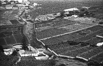 Haciendas de dos plantas, en forma de U y patio central. Valle Guerra, La Laguna, Tenerife (foto: Carlos A. Schwartz).