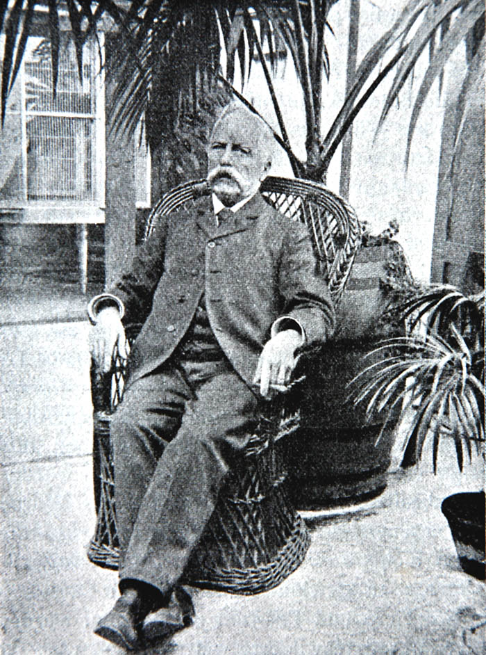 Hermann Wildpret, jardinero suizo, responsable del Jardín de Aclimatación de La Orotava desde 1860 hasta 1890.