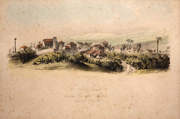 Vista de Santa Ursula. Grabado del siglo XIX
