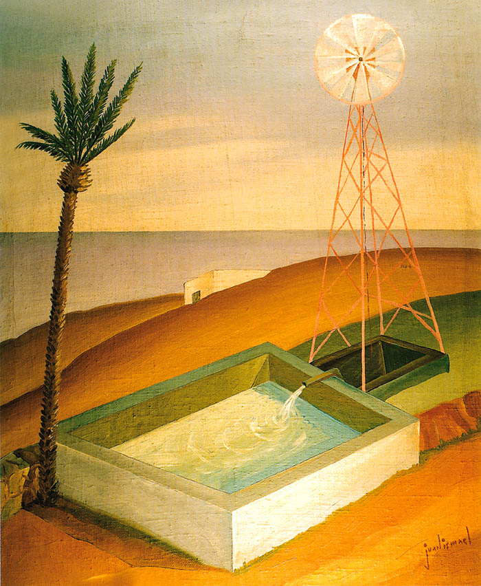 Palmera y molineta. Juan Ismael, 1933. Óleo sobre lienzo