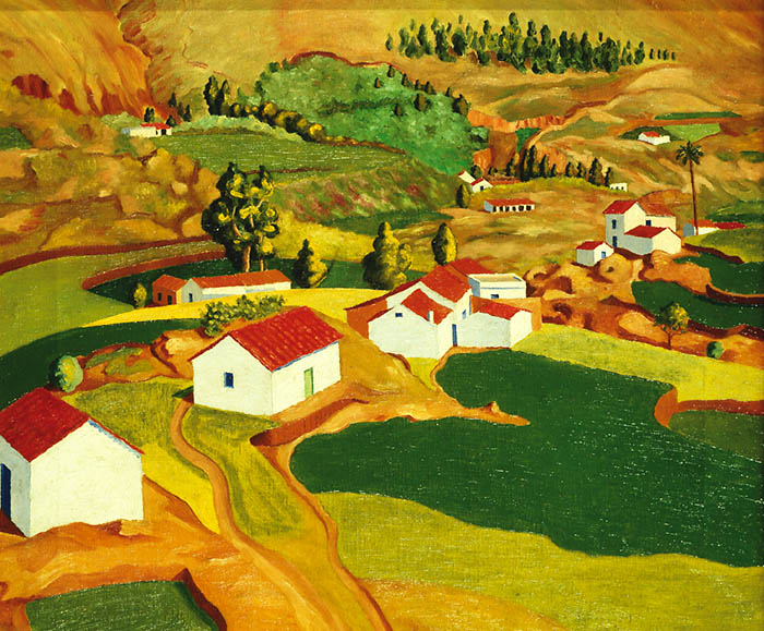Los Hoyos, Jesús Oramas. Óleo sobre lienzo.